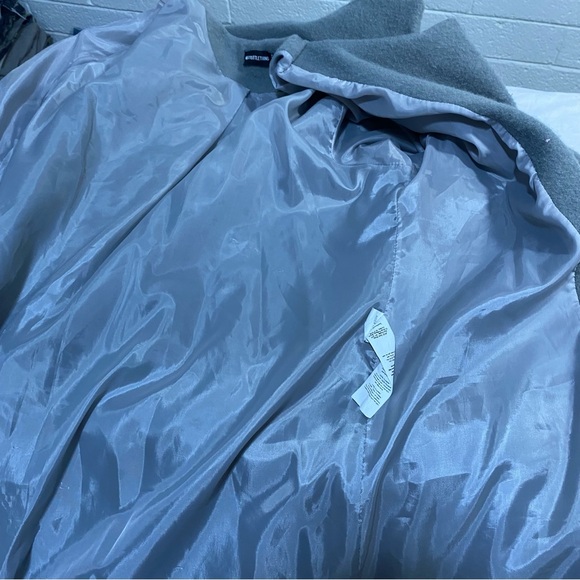 Pretty Little Thing Thick Peacoat Blazer Button Up Fluffy Fleece Oversized Loose - Picture 5 of 9